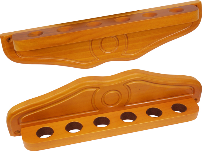 Buffalo cue rack for 6 cues deluxe maple
