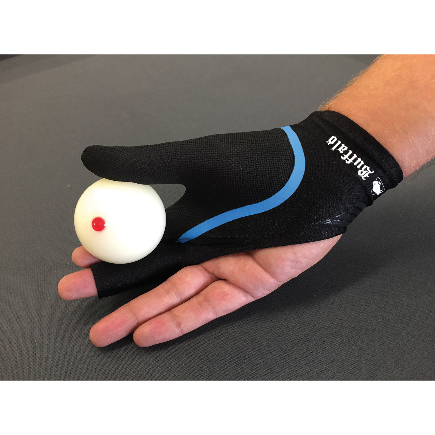 Buffalo Reversible billiard glove black/blue L - Afbeelding 4