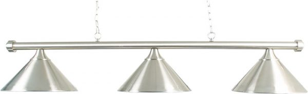 Brushed Chrome 3 Shades Lamp 150cm